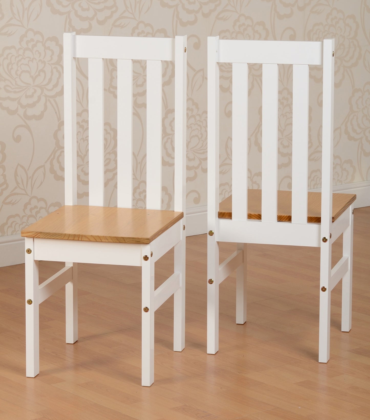 Ludlow 1+4 Dining Set - White/Oak Effect