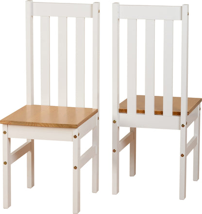 Ludlow 1+4 Dining Set - White/Oak Effect