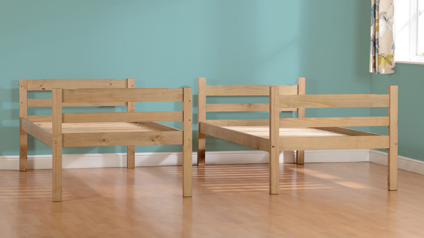 Panama 3' Bunk Bed - Natural Wax