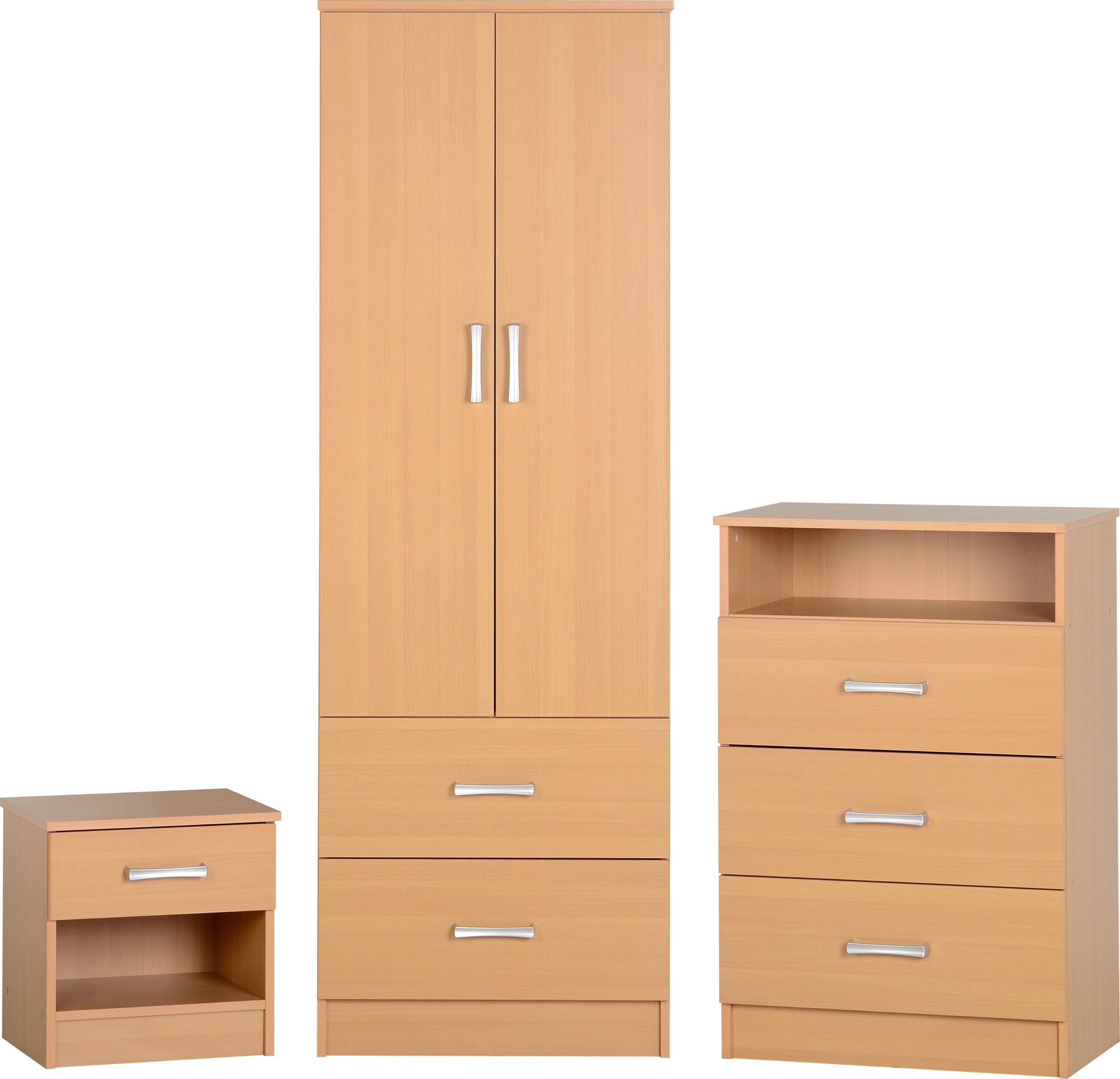 Polar Bedroom Trio Set - Beech