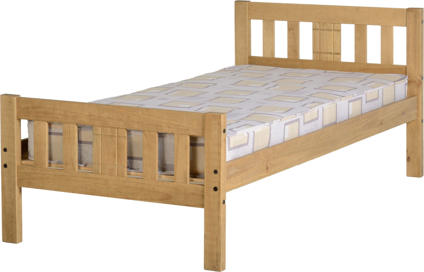 Rio 3' Bed - Distressed Waxed Pine