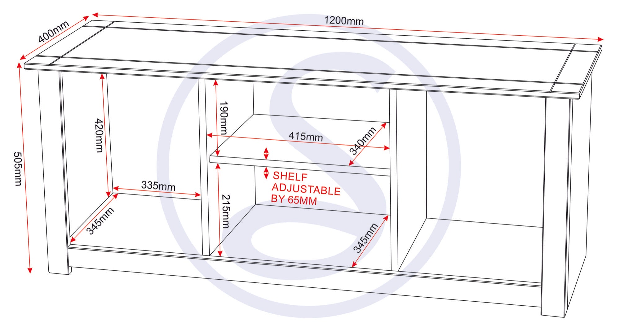 Panama Flat Screen Tv Unit - Natural Wax
