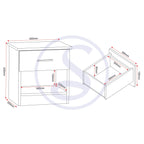 Polar Bedroom Trio Set - Beech