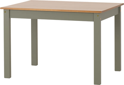 Ludlow 1+4 Dining Set - Green/Oak Effect