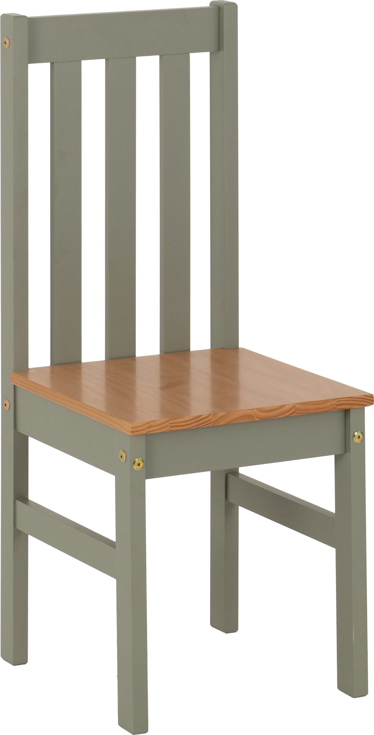 Ludlow 1+4 Dining Set - Green/Oak Effect