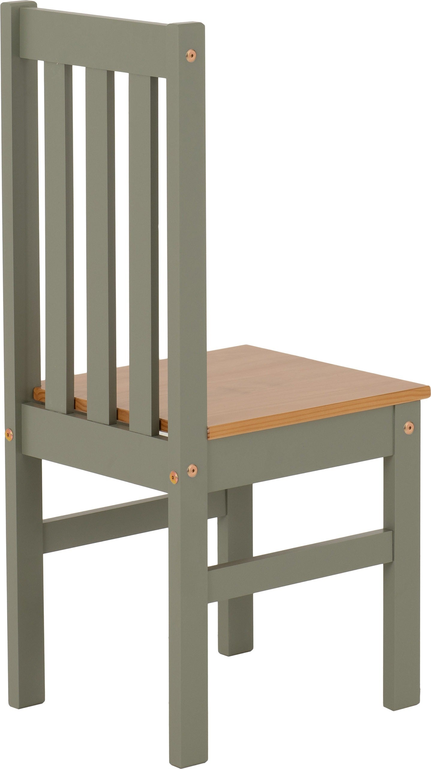 Ludlow 1+4 Dining Set - Green/Oak Effect