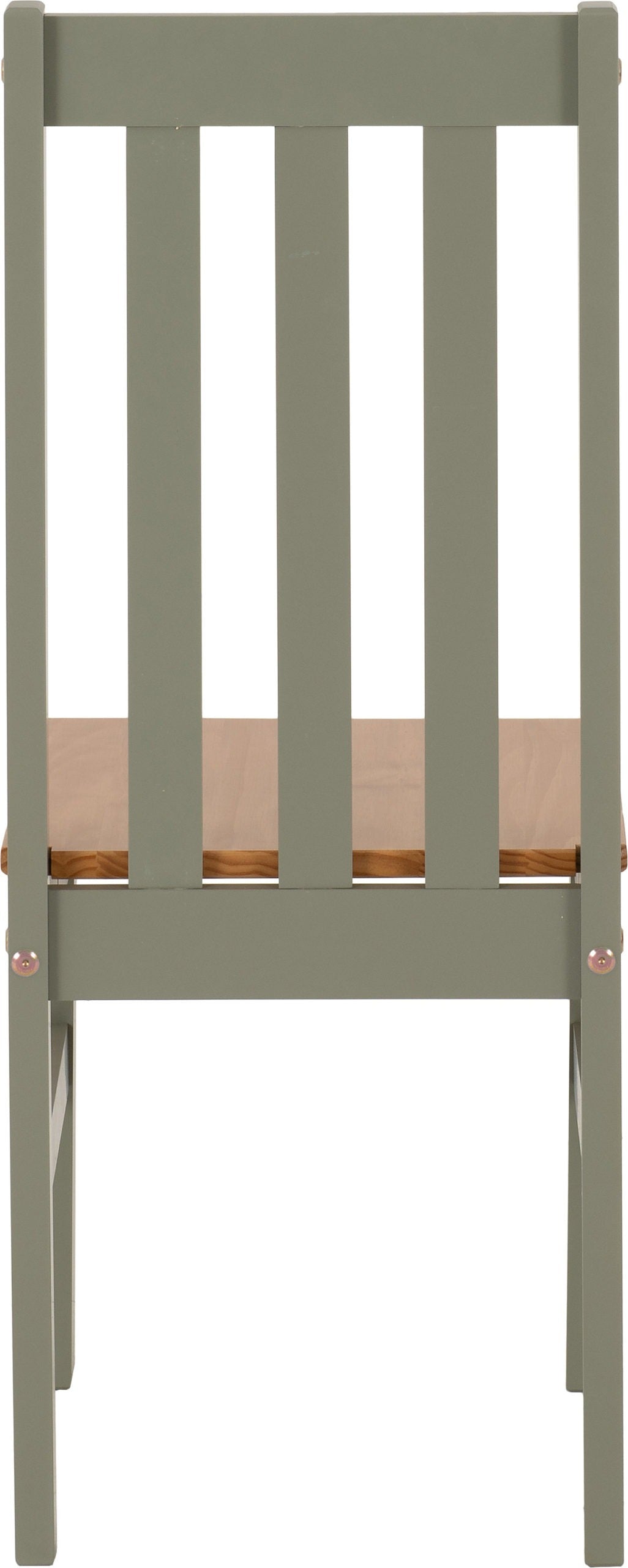 Ludlow 1+4 Dining Set - Green/Oak Effect
