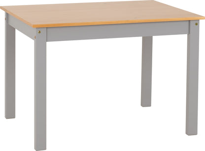 Ludlow 1+4 Dining Set - Grey Slate/Oak Effect