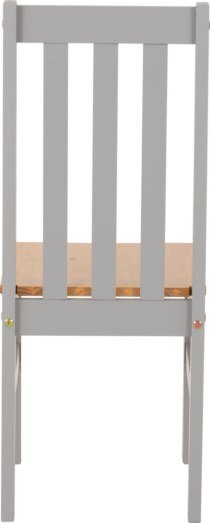 Ludlow 1+4 Dining Set - Grey Slate/Oak Effect