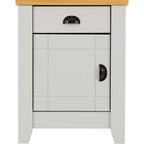 Ludlow Bedside - Grey/Oak Effect
