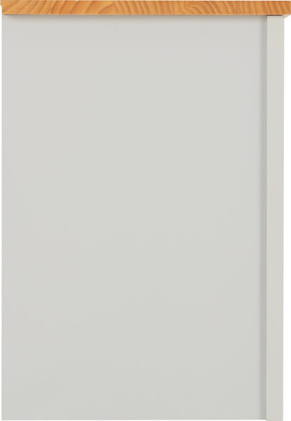 Ludlow Bedside - Grey/Oak Effect