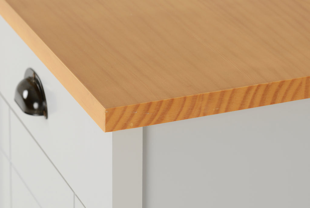 Ludlow Bedside - Grey/Oak Effect