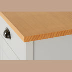 Ludlow Bedside - Grey/Oak Effect