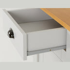 Ludlow Bedside - Grey/Oak Effect