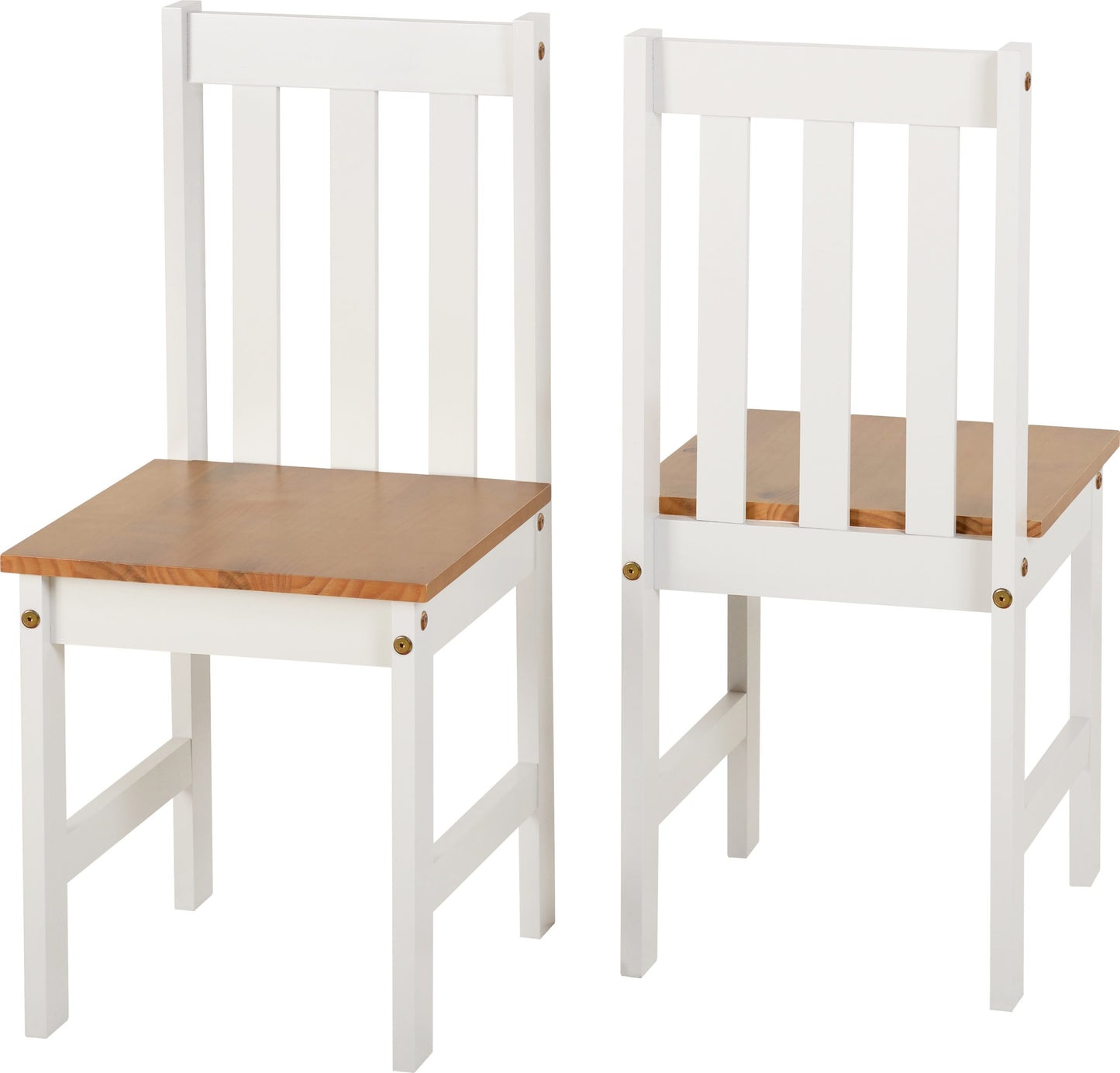Ludlow 1+2 Dining Set - White/Oak Effect