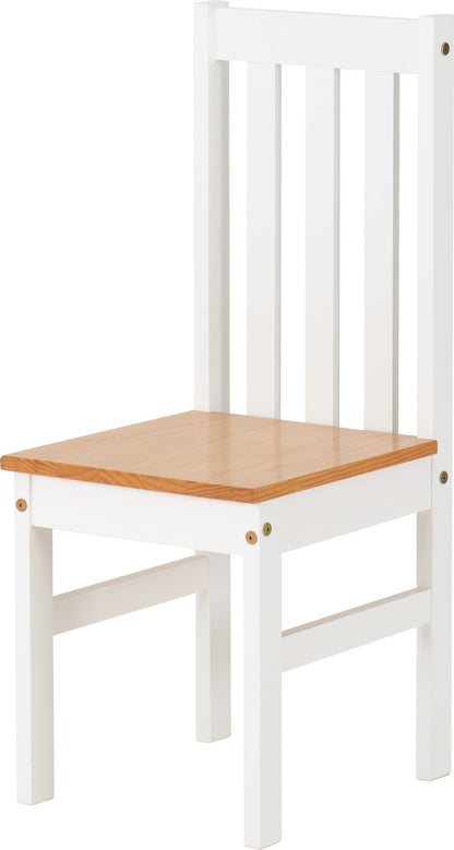 Ludlow 1+6 Dining Set - White/Oak Effect