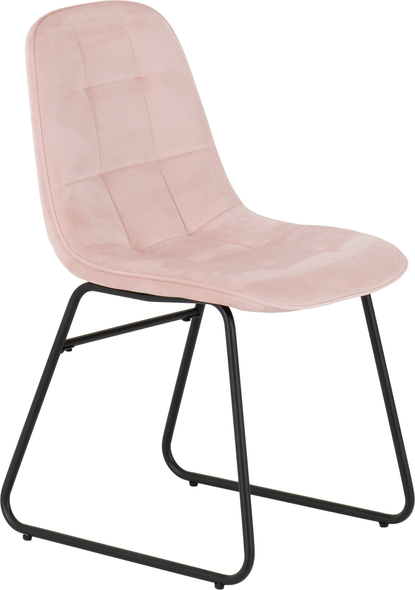 Lukas Dining Chair (X2 Per Box) - Baby Pink Velvet