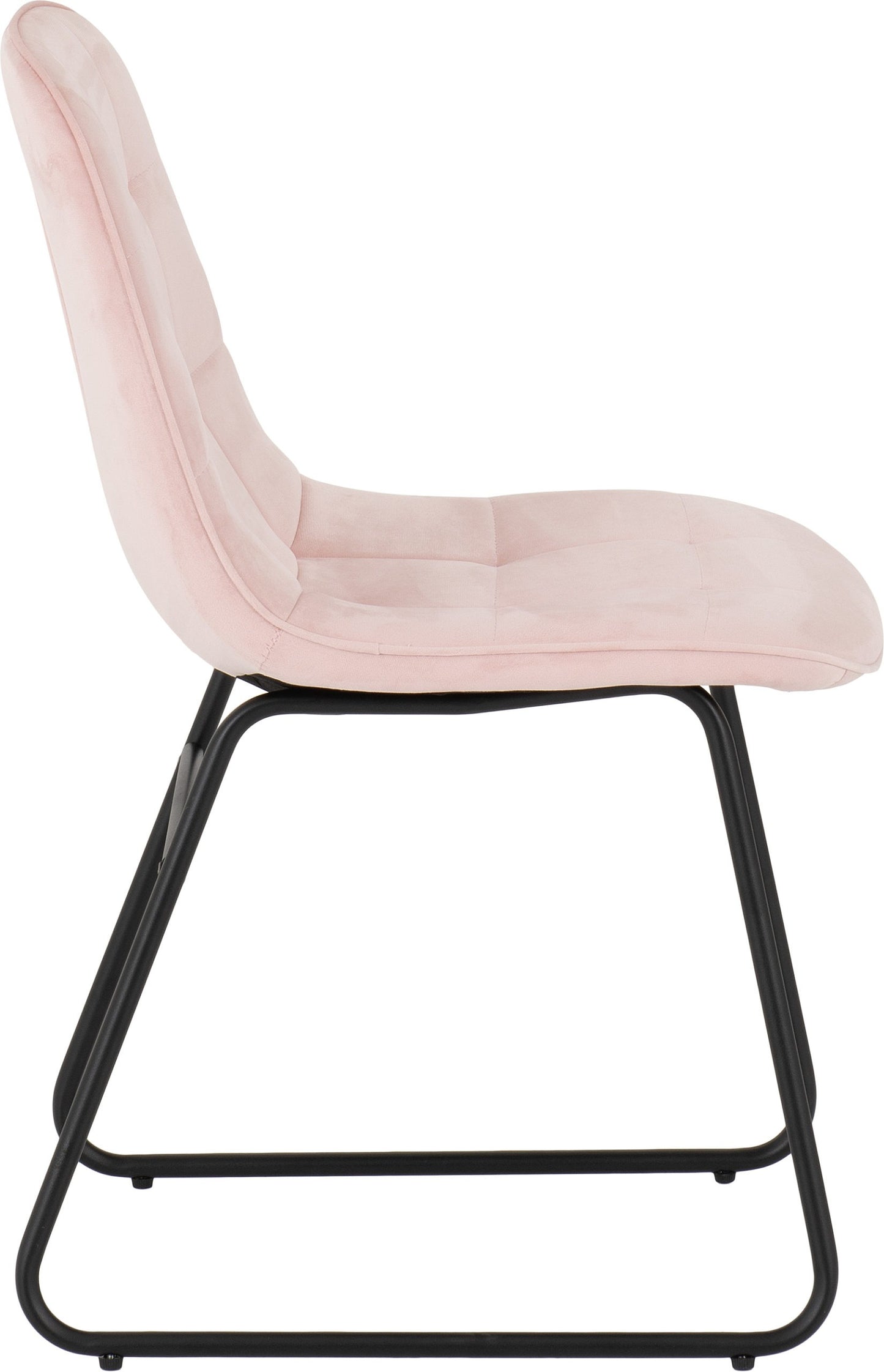 Lukas Dining Chair (X2 Per Box) - Baby Pink Velvet