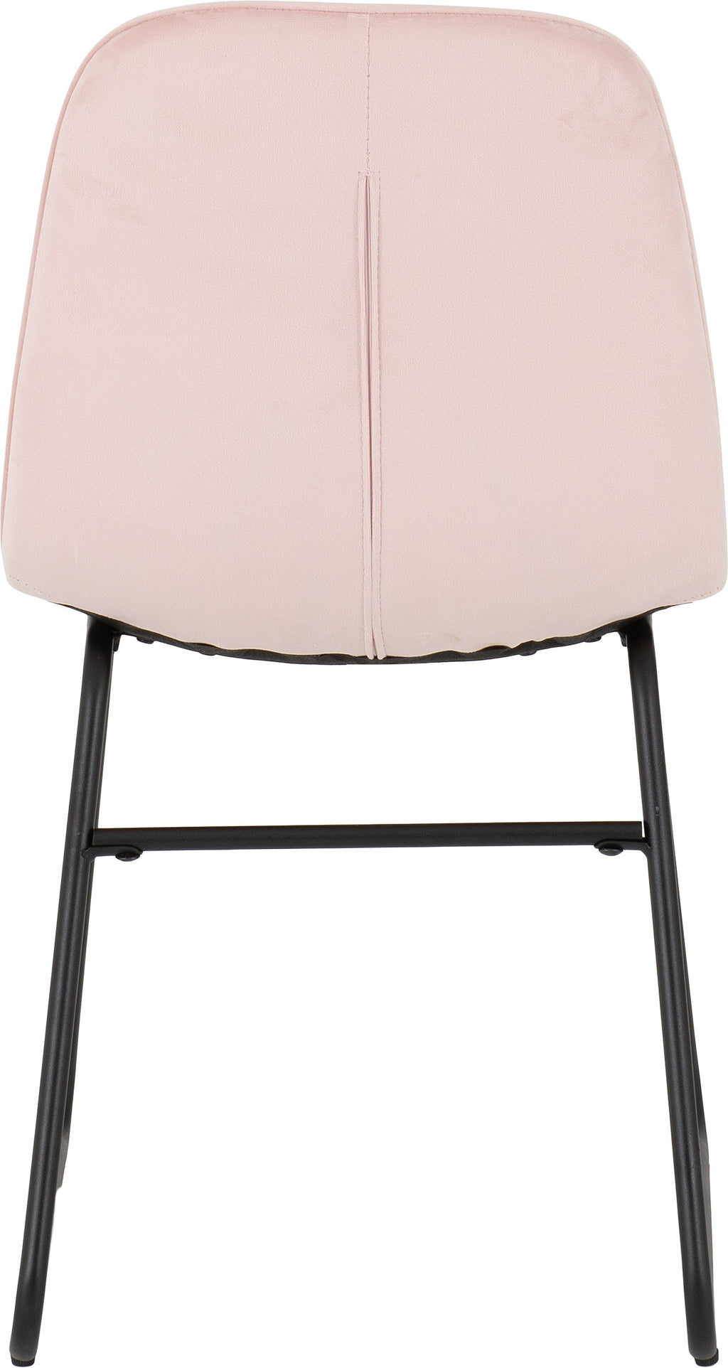 Athens Rect & Lukas Dining Set (X4 Chairs) - Medium Oak Effect/Baby Pink Velvet