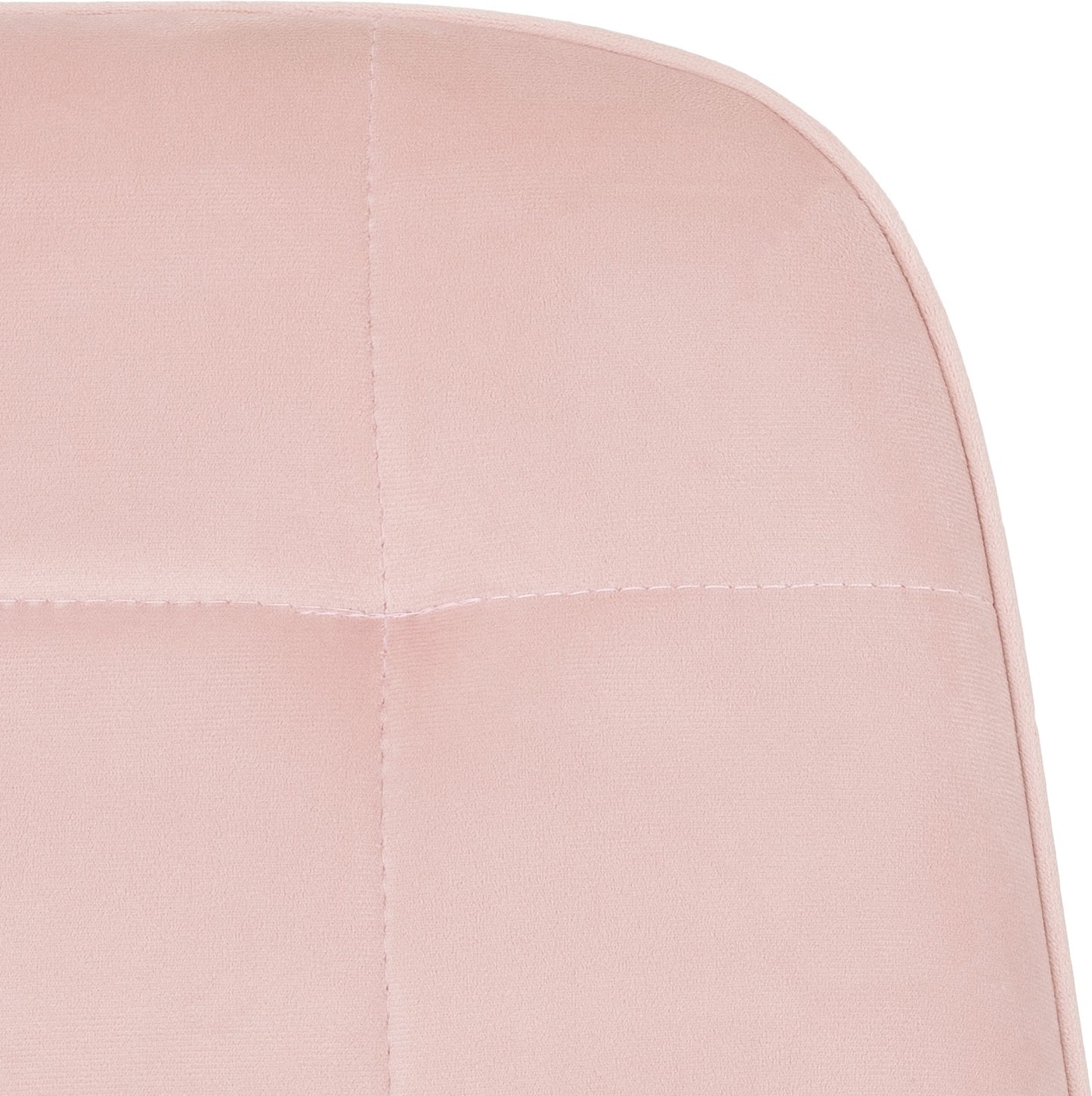 Lukas Dining Chair (X2 Per Box) - Baby Pink Velvet