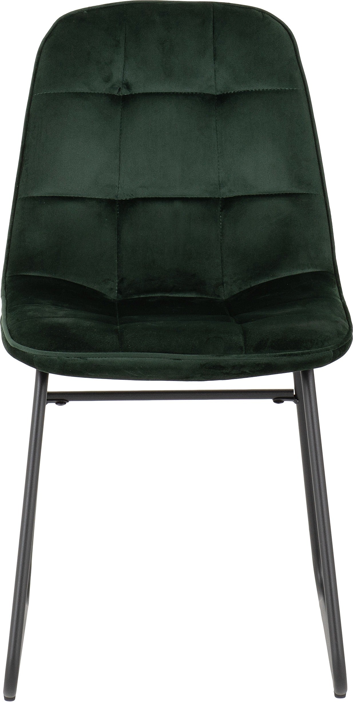 Athens Rect & Lukas Dining Set (X4 Chairs) - Concrete/Emerald Green Velvet