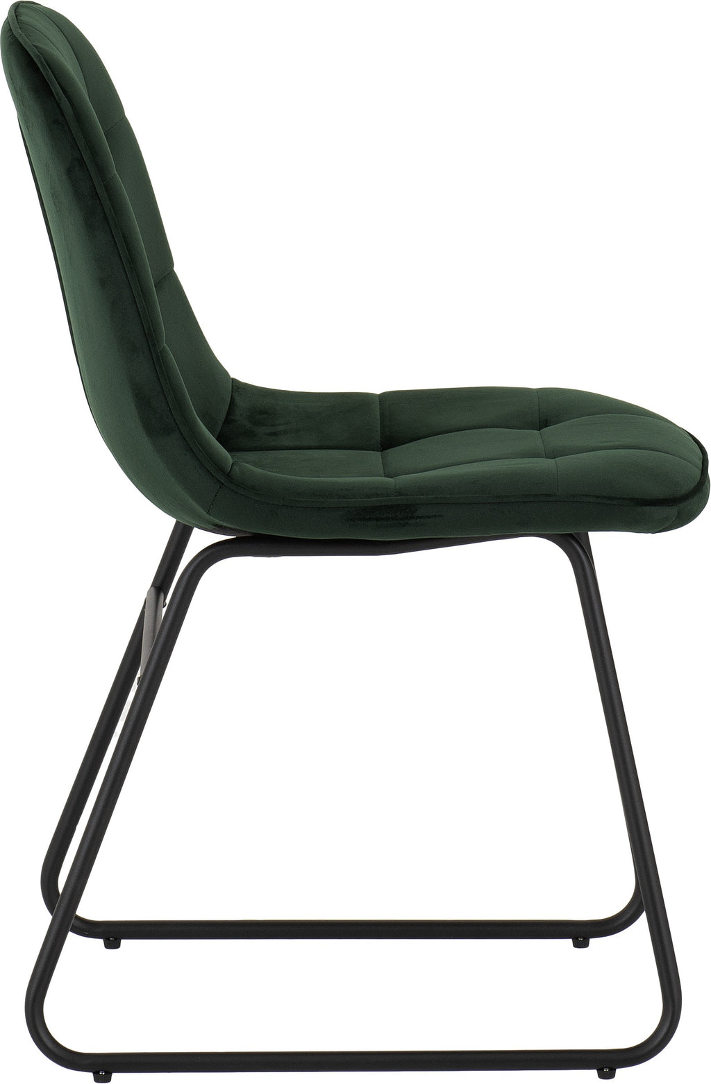 Athens Rect & Lukas Dining Set (X4 Chairs) - Concrete/Emerald Green Velvet