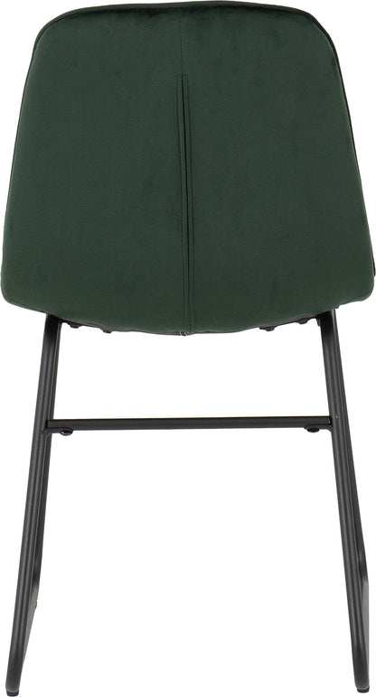 Lukas Dining Chair (X2 Per Box) - Emerald Green Velvet