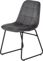 Lukas Dining Chair (X2 Per Box) - Grey Velvet