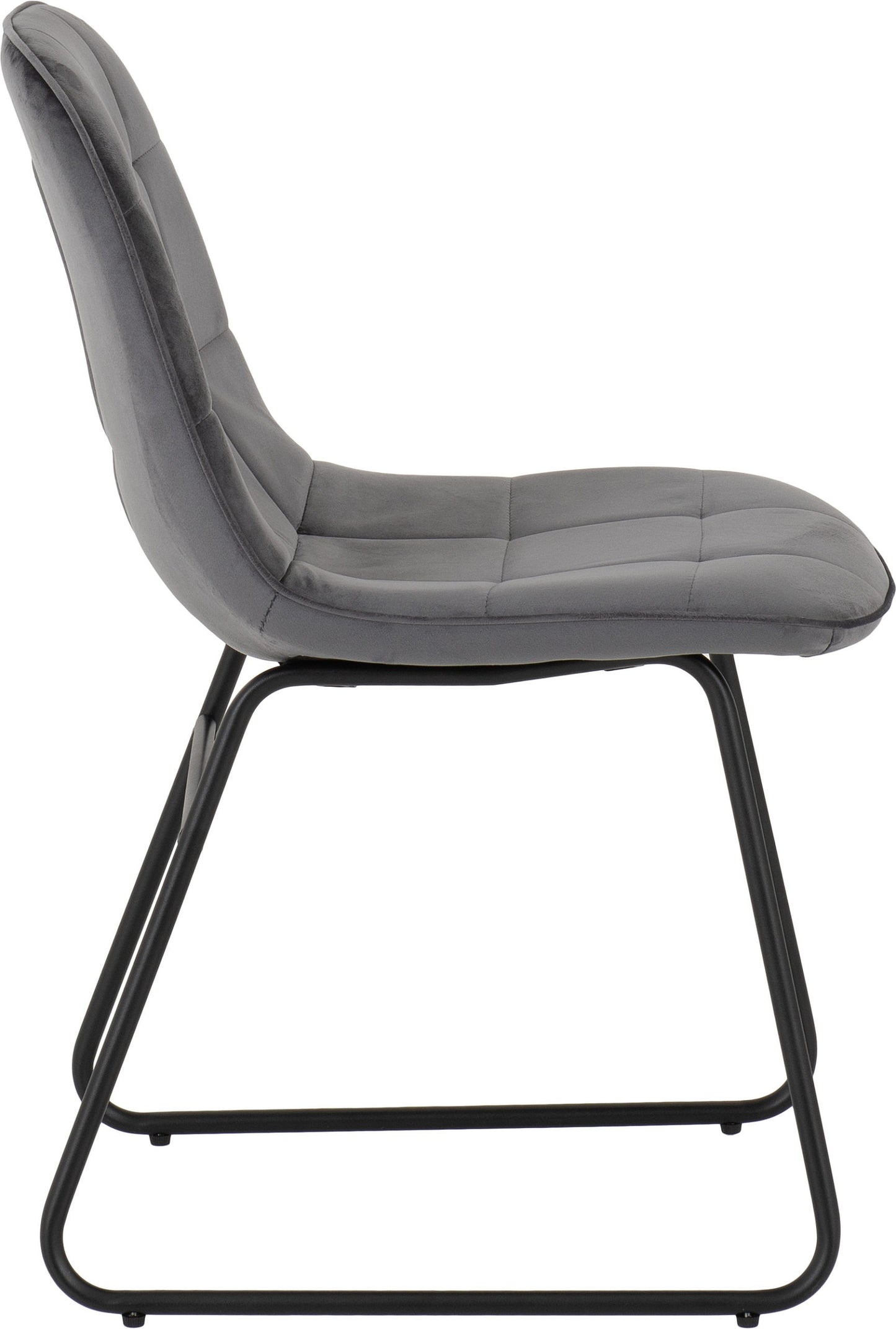 Athens Rect & Lukas Dining Set (X4 Chairs) - Concrete/Grey Velvet
