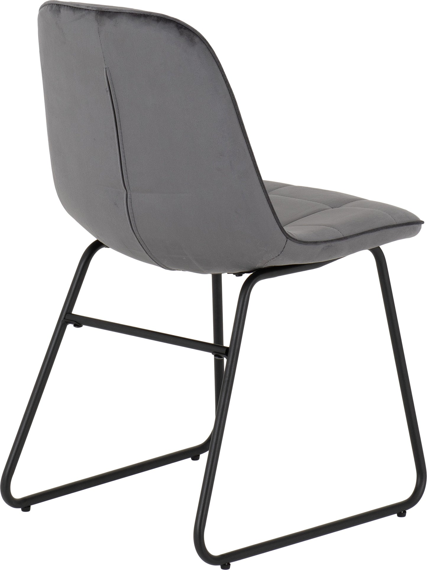 Athens Rect & Lukas Dining Set (X4 Chairs) - Medium Oak Effect/Grey Velvet