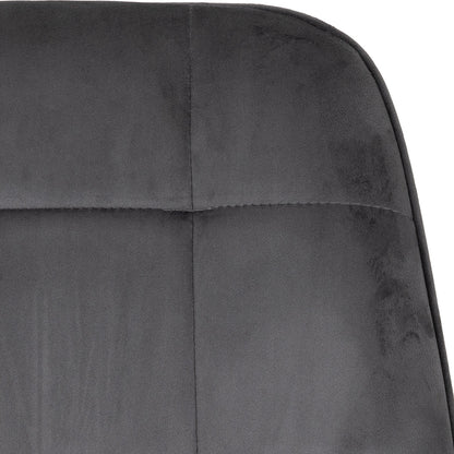 Avery & Lukas Extending Dining Set (X4 Chairs) - Concrete/Grey Velvet