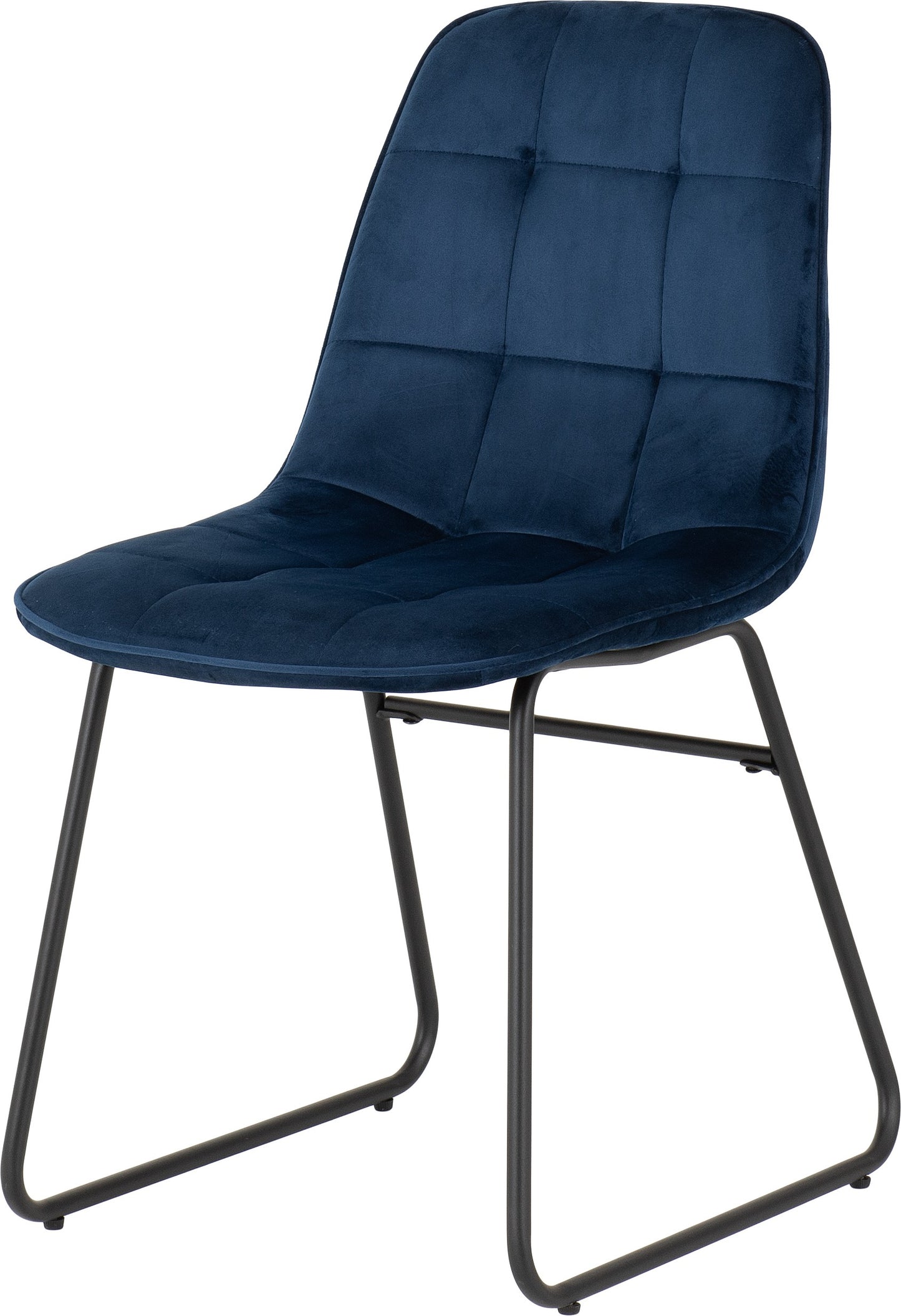 Lukas Dining Chair (X2 Per Box) - Sapphire Blue Velvet