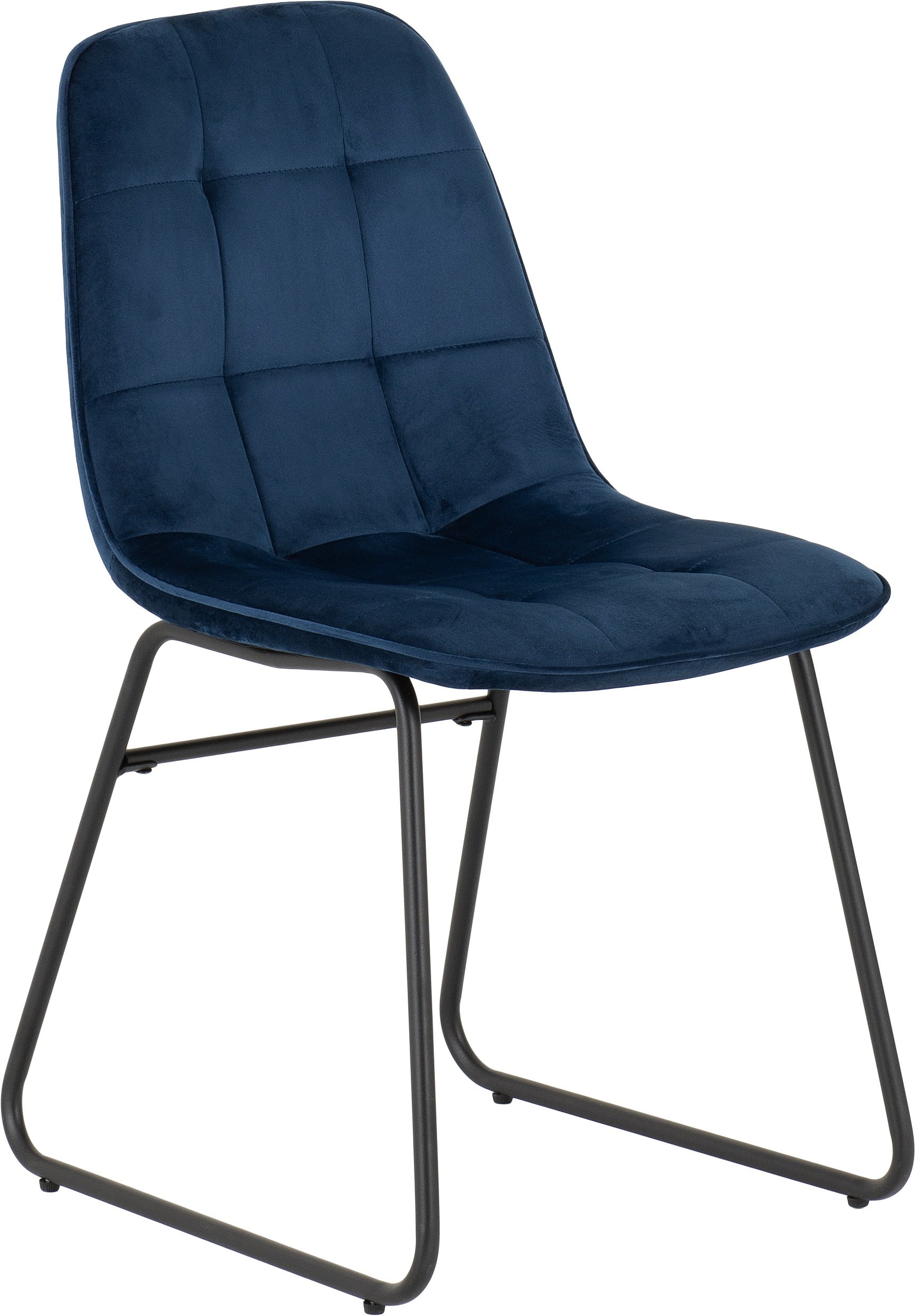 Lukas Dining Chair (X2 Per Box) - Sapphire Blue Velvet