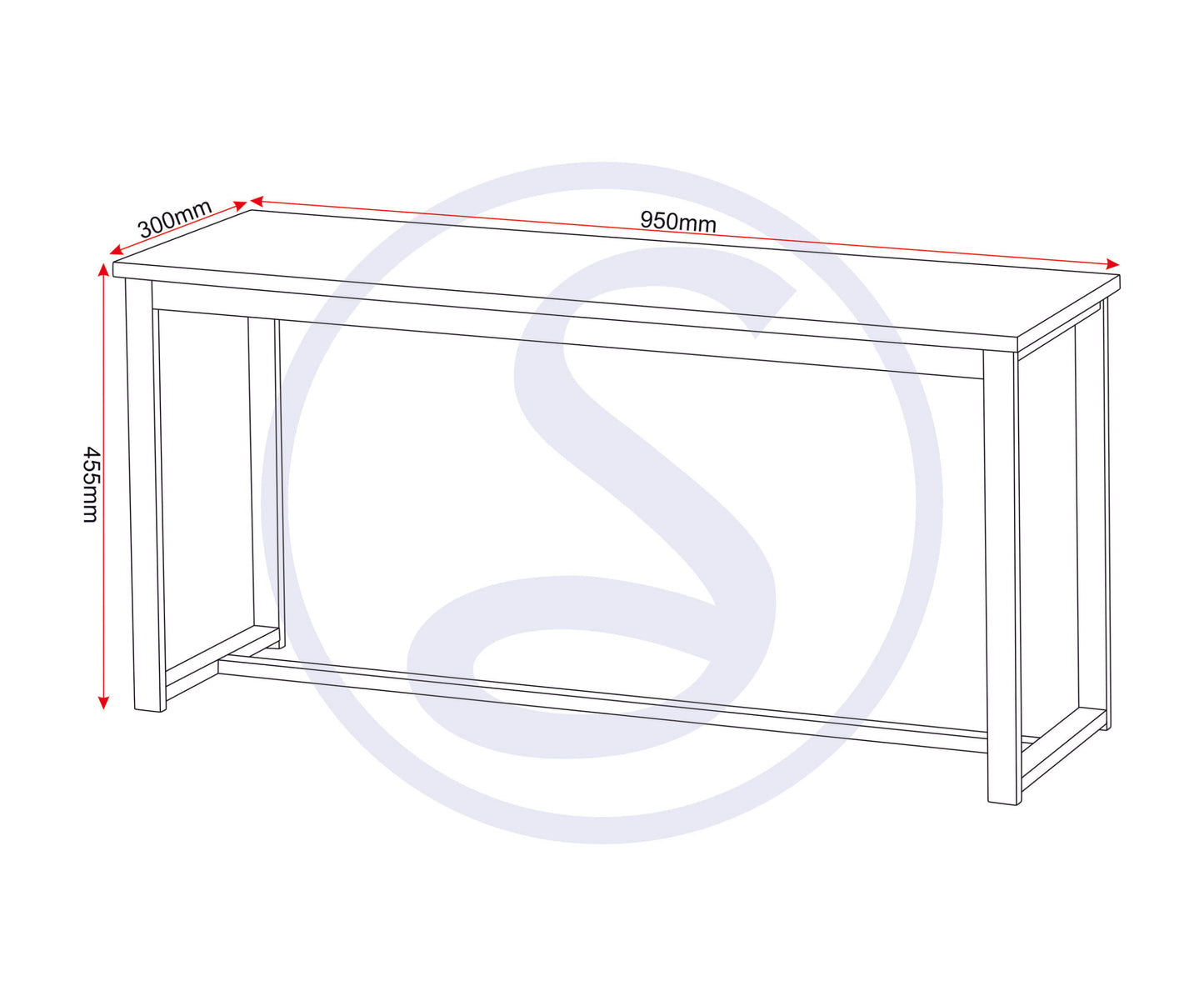 Lincoln 1+2 Dining Bench Set - Sonoma Oak Effect/Black