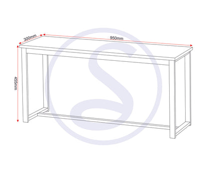Lincoln 1+2 Dining Bench Set - Sonoma Oak Effect/Black