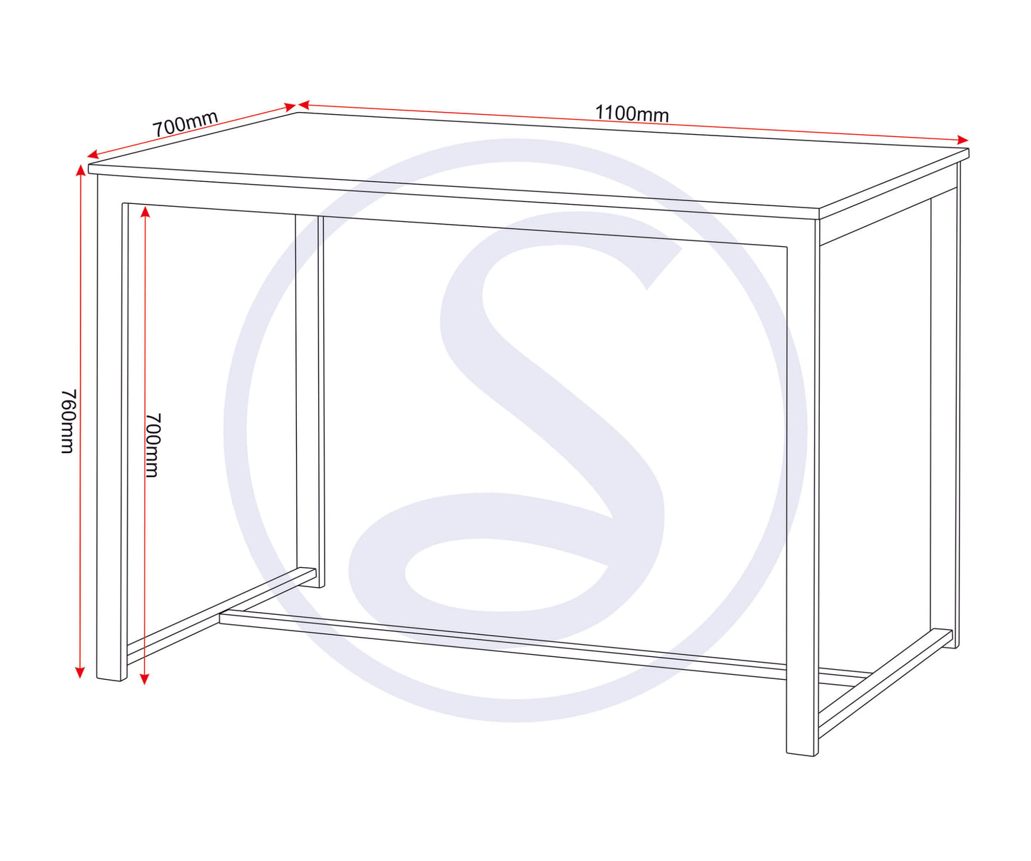 Lincoln 1+2 Dining Bench Set - Sonoma Oak Effect/Black