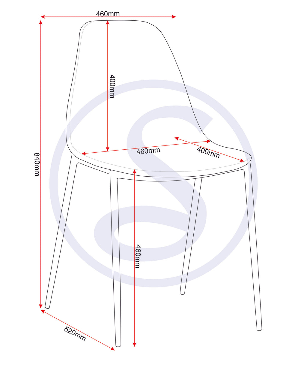 Lindon Dining Chair (X2 Per Box) - White