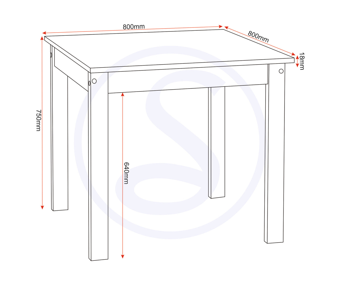Ludlow 1+2 Dining Set - White/Oak Effect