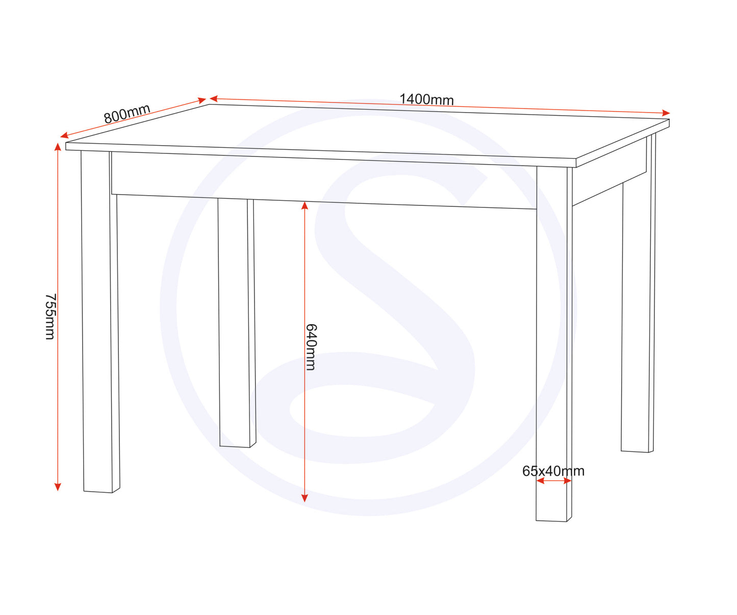 Ludlow 1+6 Dining Set - White/Oak Effect