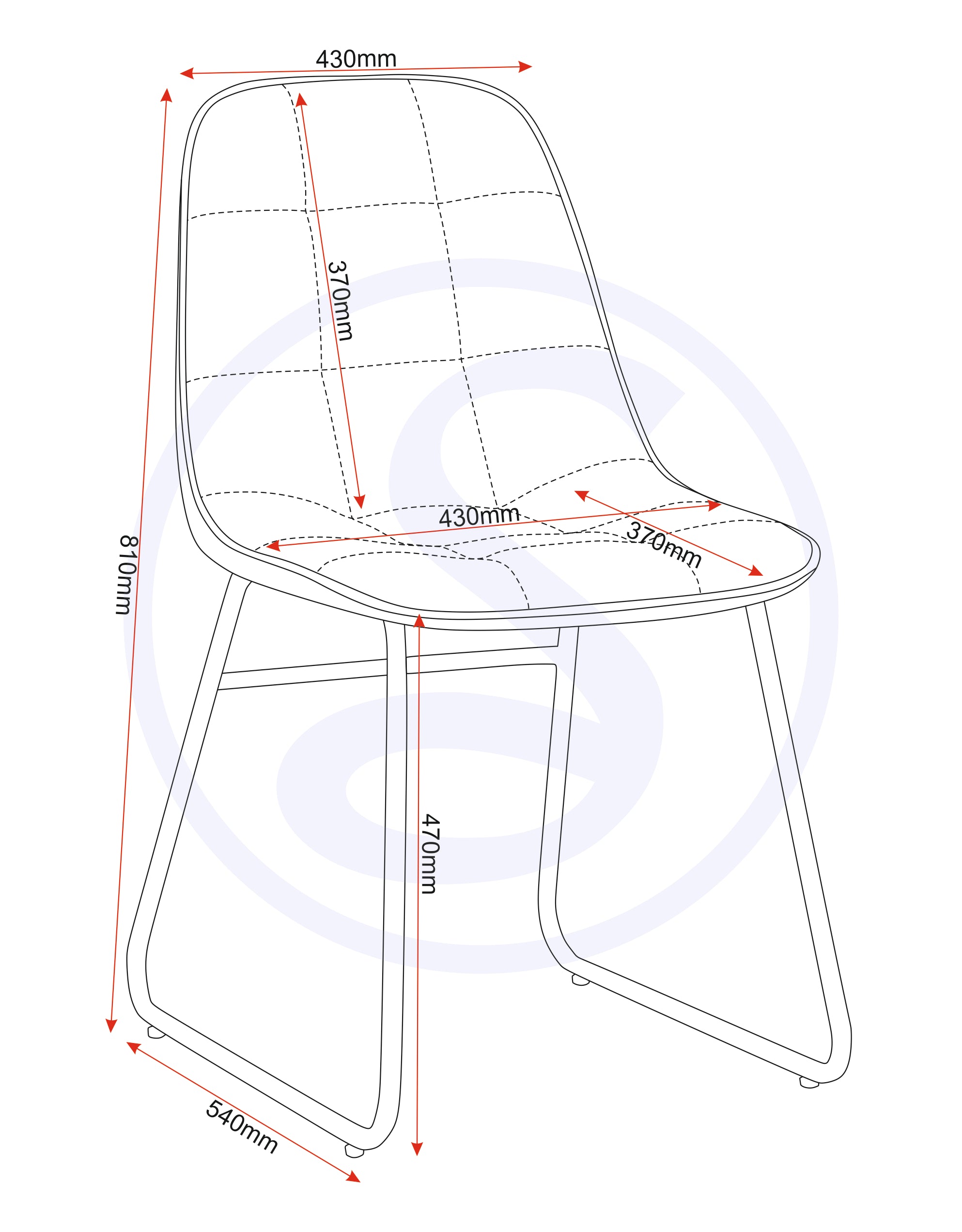 Athens Round & Lukas Dining Set (X4 Chairs) - Concrete/Sapphire Blue Velvet