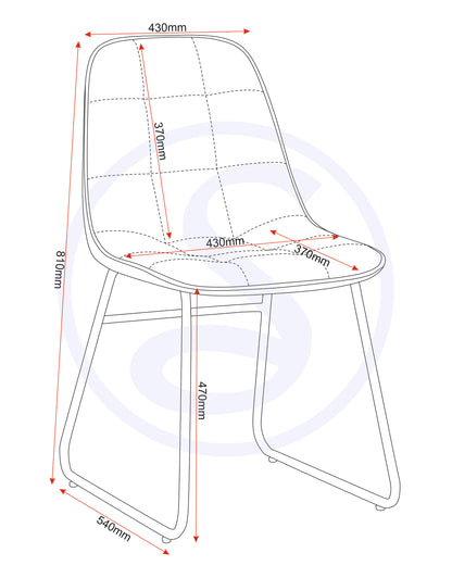 Athens Round & Lukas Dining Set (X4 Chairs) - Concrete/Sapphire Blue Velvet