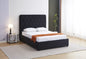 Madison 5' Bed - Black Velvet Fabric