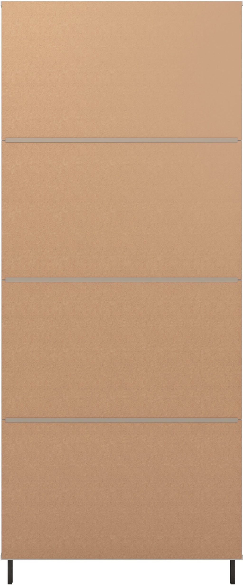 Madrid 2 Door 1 Drawer Wardrobe - Grey/White Gloss