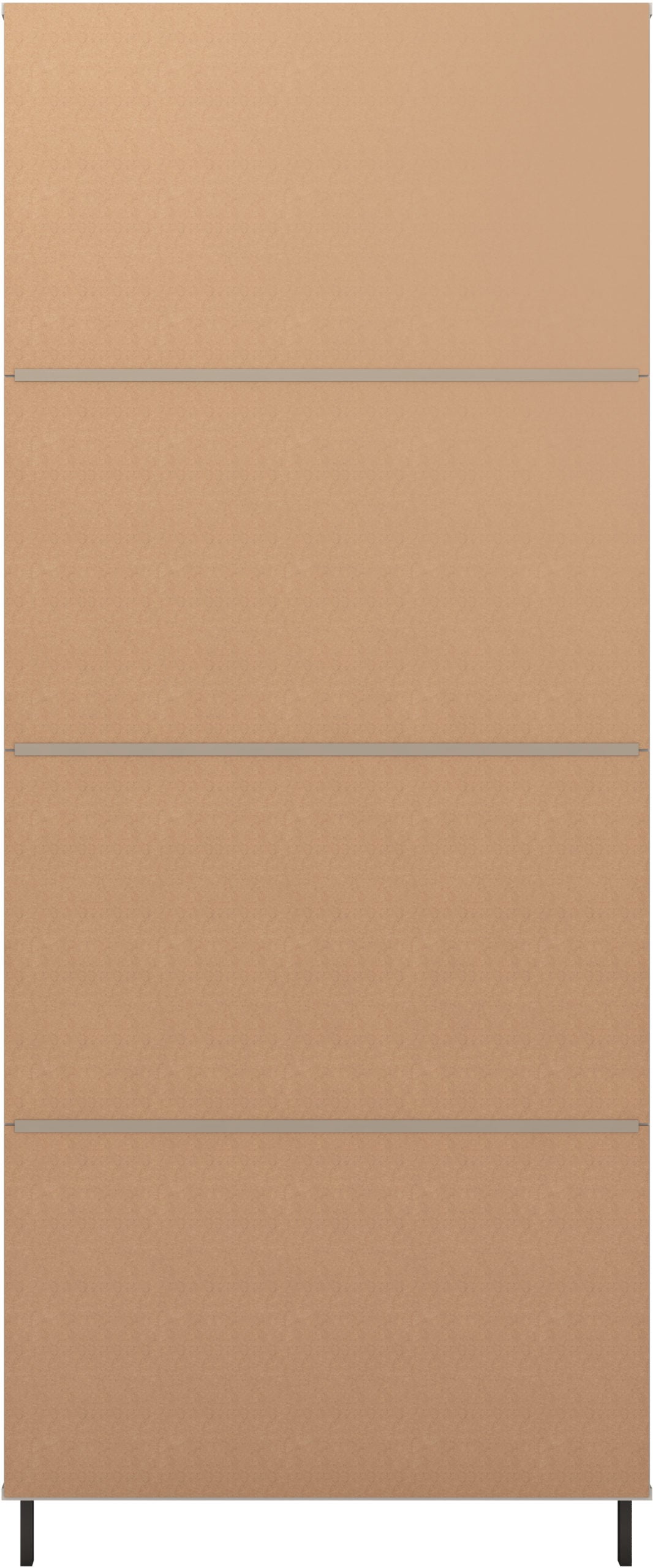 Madrid 2 Door 1 Drawer Wardrobe - Grey/White Gloss