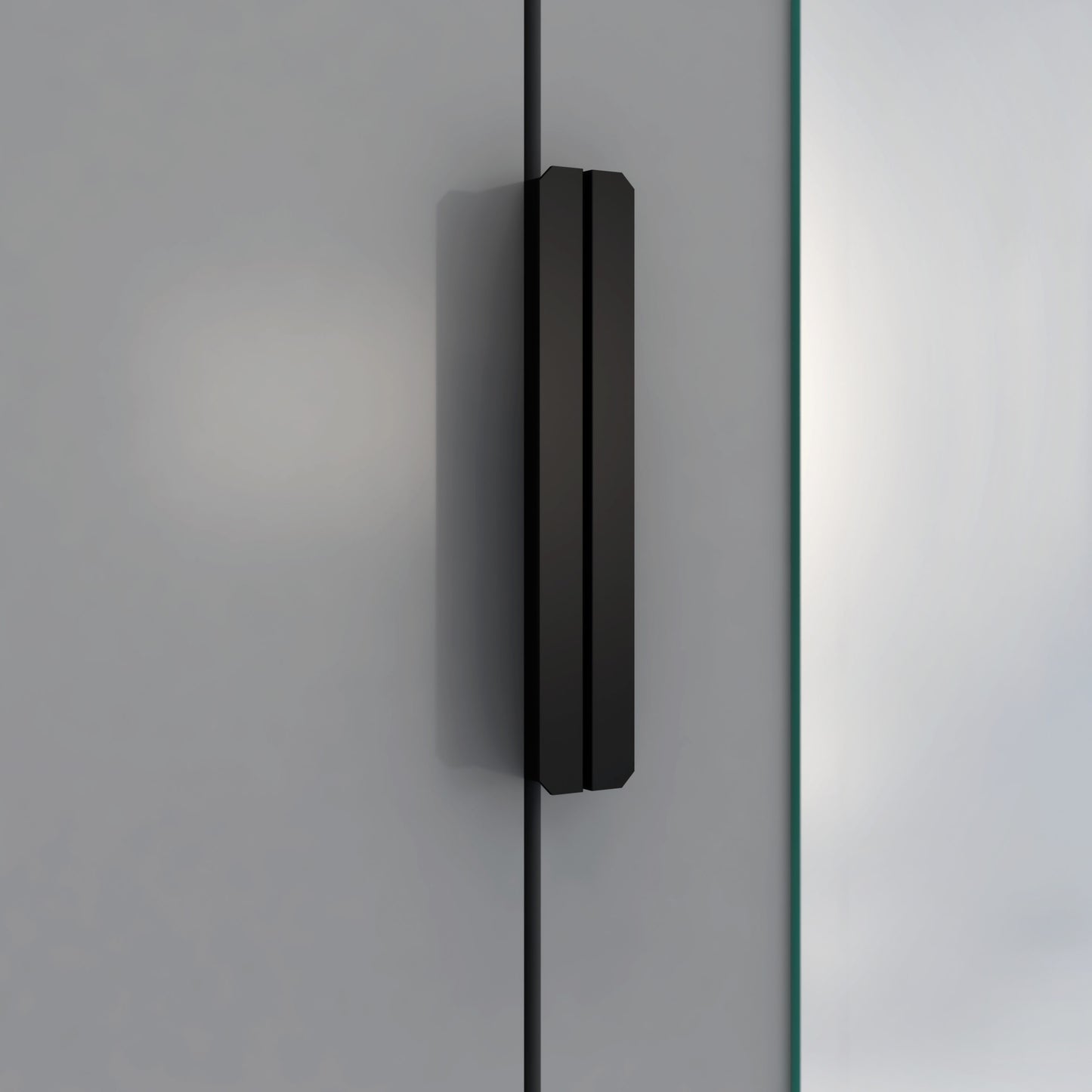 Madrid 2 Door 1 Drawer Wardrobe - Grey/White Gloss