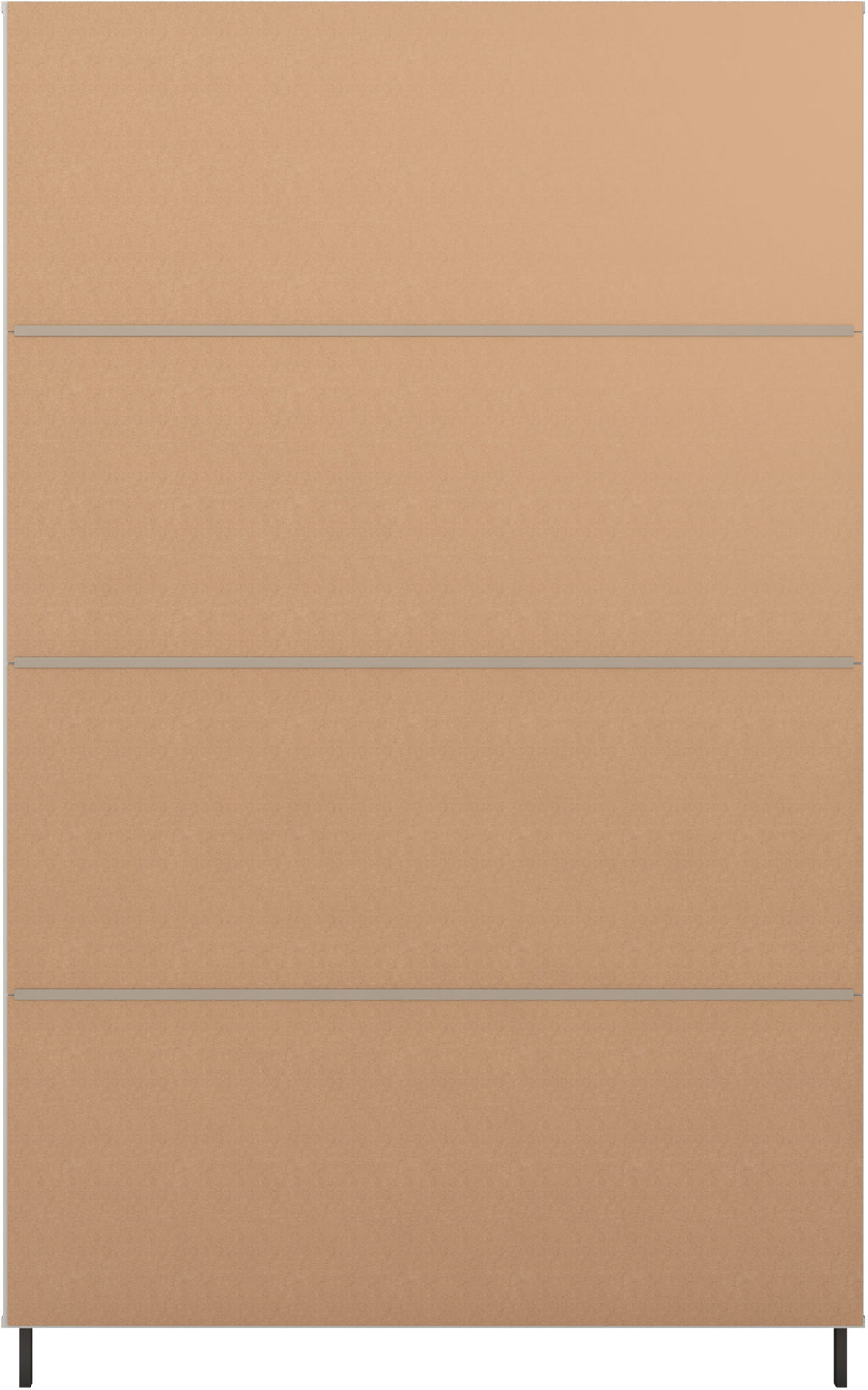 Madrid 3 Door 2 Drawer Wardrobe - Grey/White Gloss