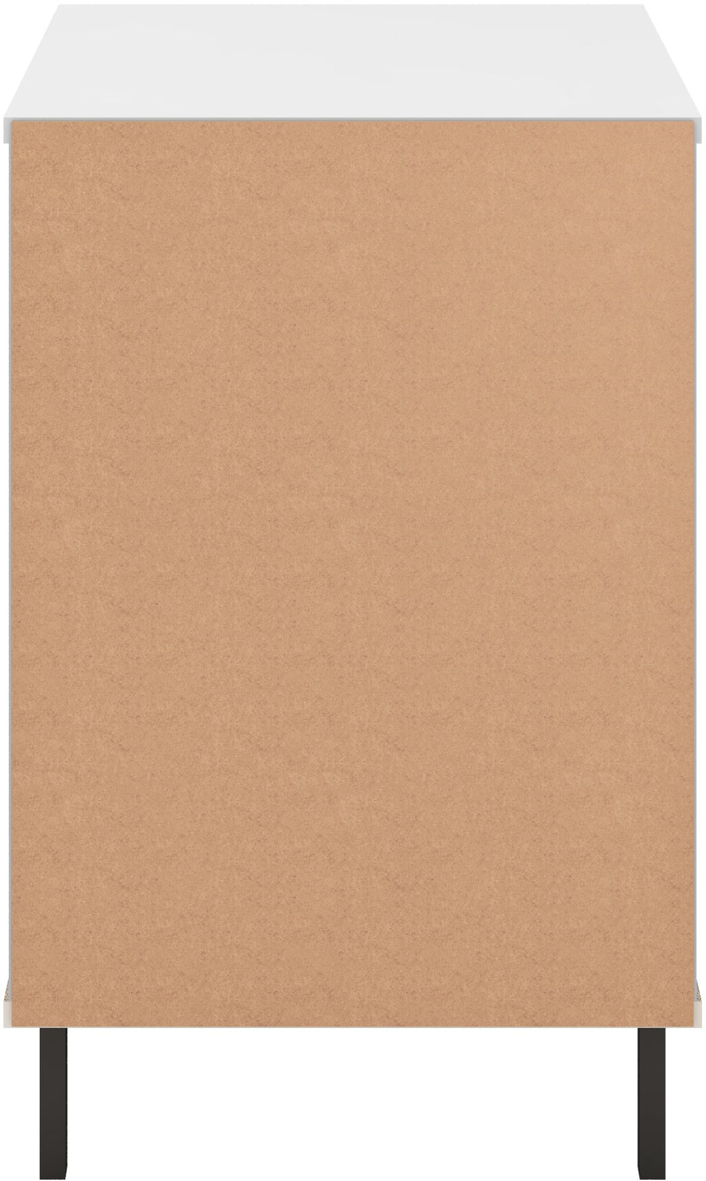 Madrid 3 Drawer Bedside - Grey/White Gloss