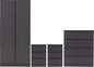 Malvern 2 Door Wardrobe Bedroom Set - Grey