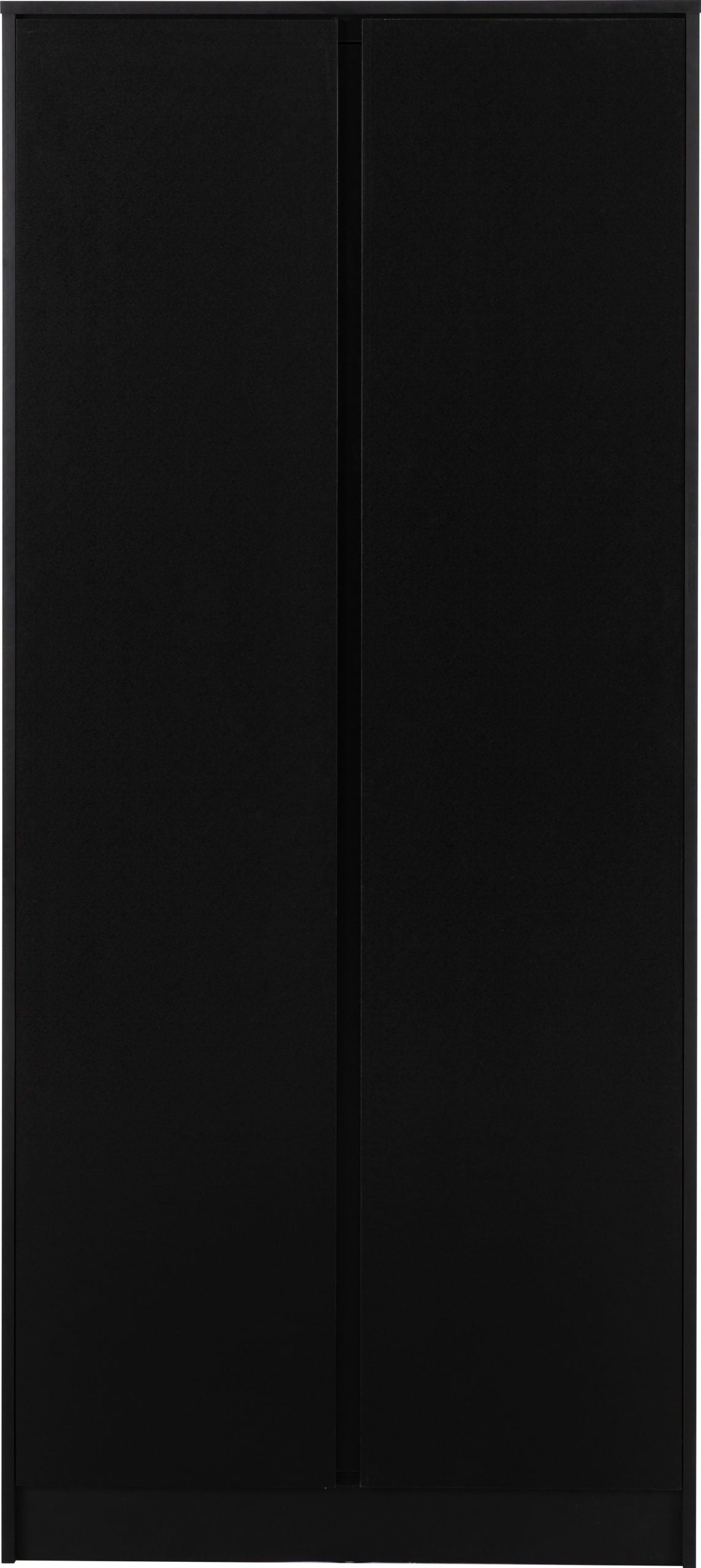Malvern 2 Door Wardrobe - Black