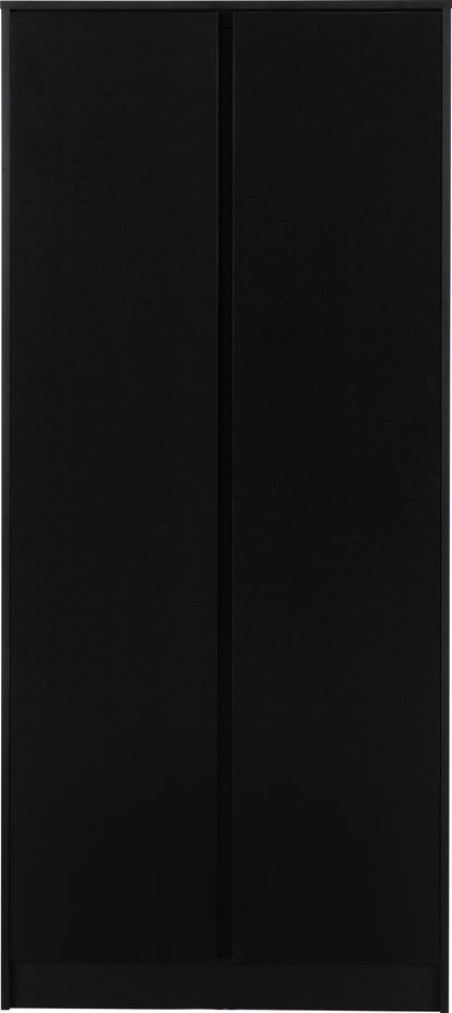 Malvern 2 Door Wardrobe - Black